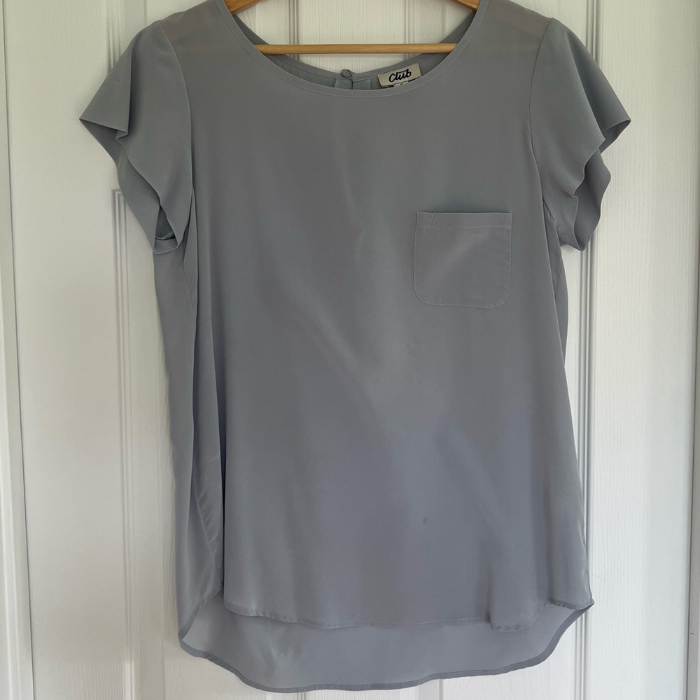 Beymen Silk Blue top blouse Size S